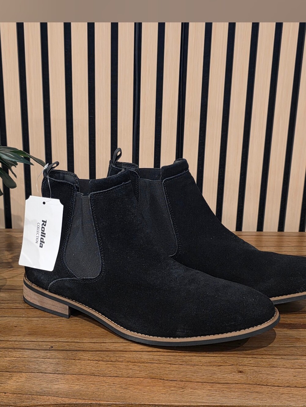 Men's Black Suede Chukka Boots - Rollda Collection